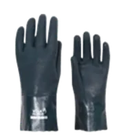 Luva PVC com Forro Áspera Verde